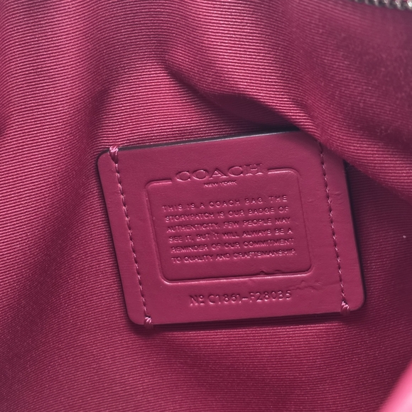 Coach Burgundy Leather Messenger Bag  F28035 - Picture 9 of 10